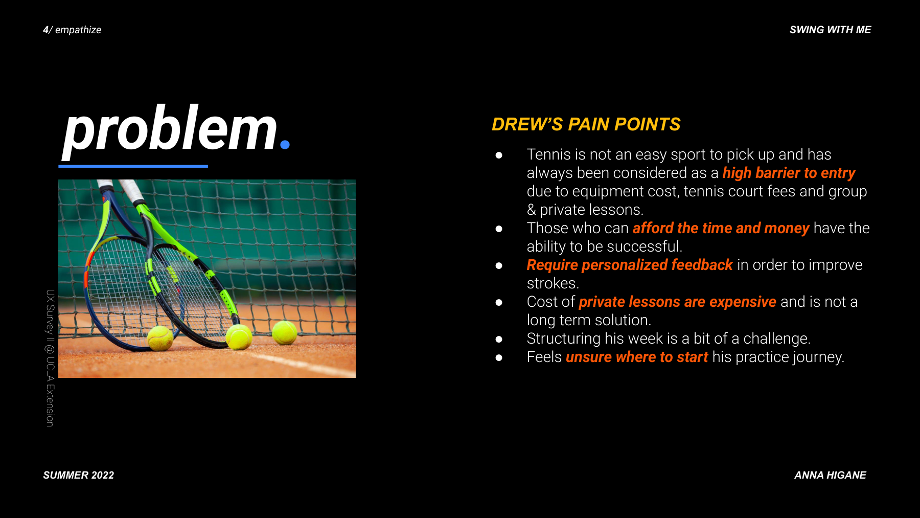 Proposed solution slide showing AI and ML concept with Federer reference